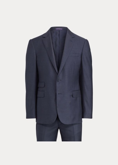 Traje Ralph Lauren Gregory Wool Sharkskin Homem 41278-SJLM